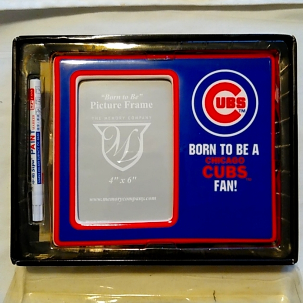 Cubs fan picture frame